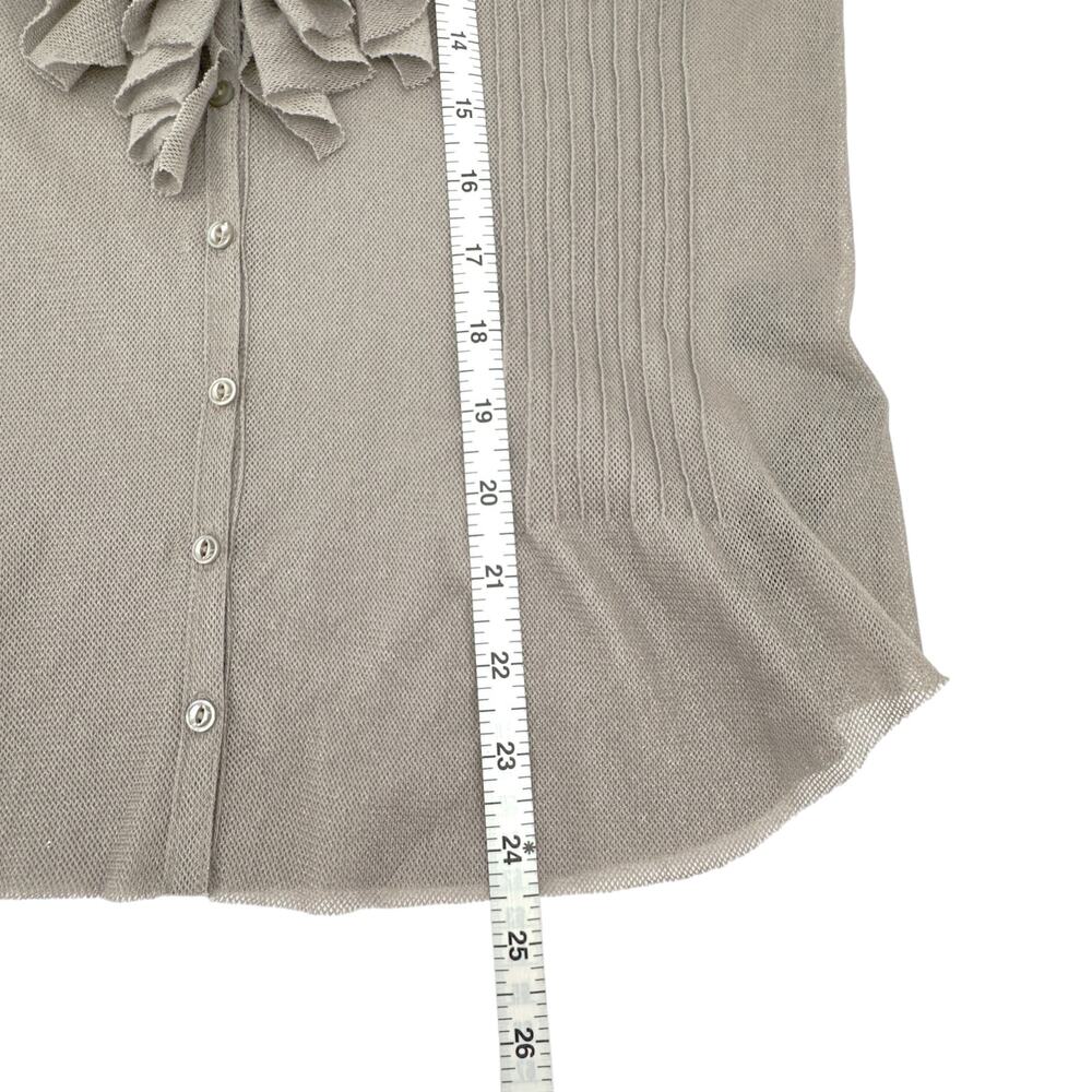 RALPH LAUREN BLACK LABEL Ruffle Blouse M - Picture 13 of 13